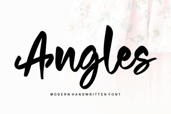 Angles: A Sweet Handwritten Font for Invitations & More