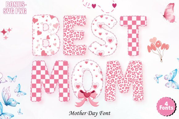 Celebrate Mom with Stylish, Pattern-Filled Typography
