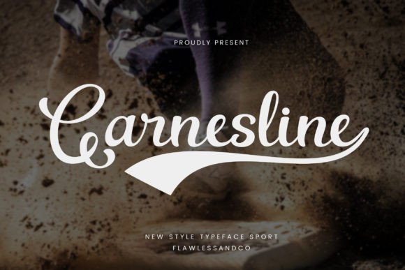 Garnesline: A Script Retro Font with Sports DNA
