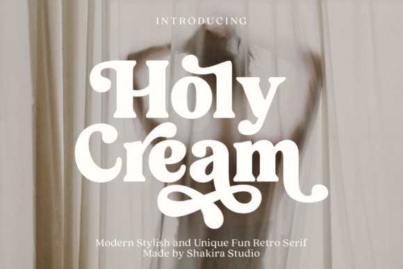 Holy Cream: A Retro Font with Modern Charm for Your Designs