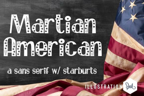 Martian American: A Font That Captures Sparkler Magic