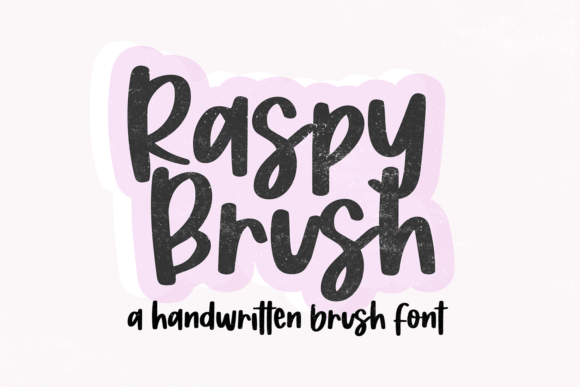 Raspy Brush: The Bold Font with a Handmade Heart