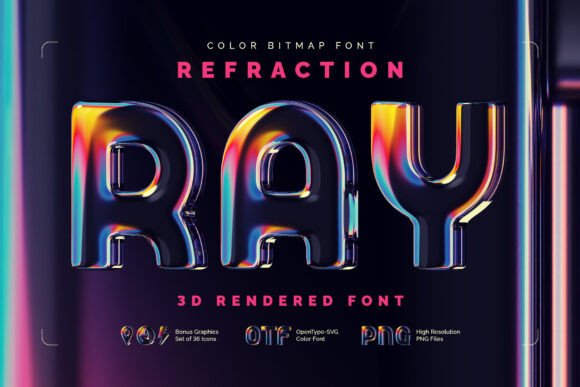 Refraction Ray: The Creative Font That Catches the Light