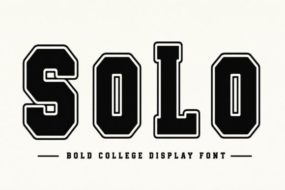 Solo: The Varsity Typeface That Brings Athletic Energy to Any Project