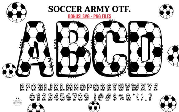 Unleash the Gridiron Spirit: The Soccer Football Army Typeface