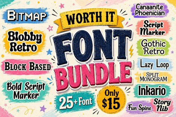 Worth It Font Bundle: The Creative Toolkit Your Projects Deserve